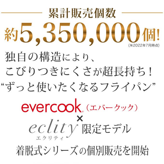 evercook エバークック 選べるIH玉子焼13cm×19cm エクリティ限定モデル アイボリー