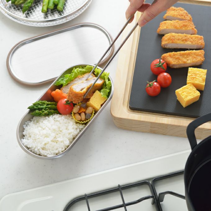 aikata アイカタ ステンレスコンテナ ストッパーなし ブラウン