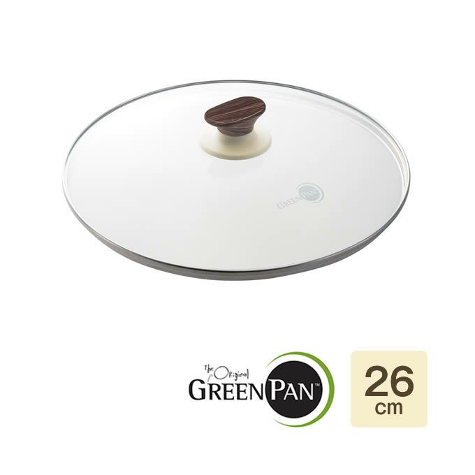 GREEN PAN ウッドビー ガラス蓋 26cm