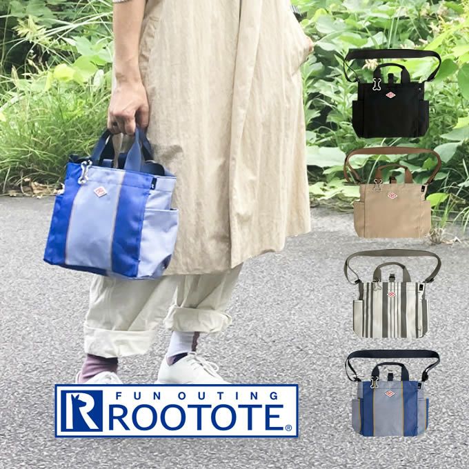 ROOTOTE SNSQUARE スクエア トートバッグ DOG.BUDDY-B はっ水加工