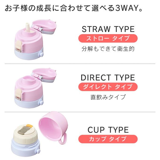 sokomo そこまで洗える 3WAYキッズマグボトル 450mL