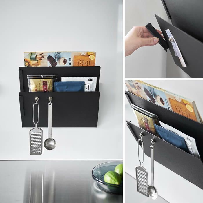 tower タワー マグネット縦横連結プリント収納ラック 2個組