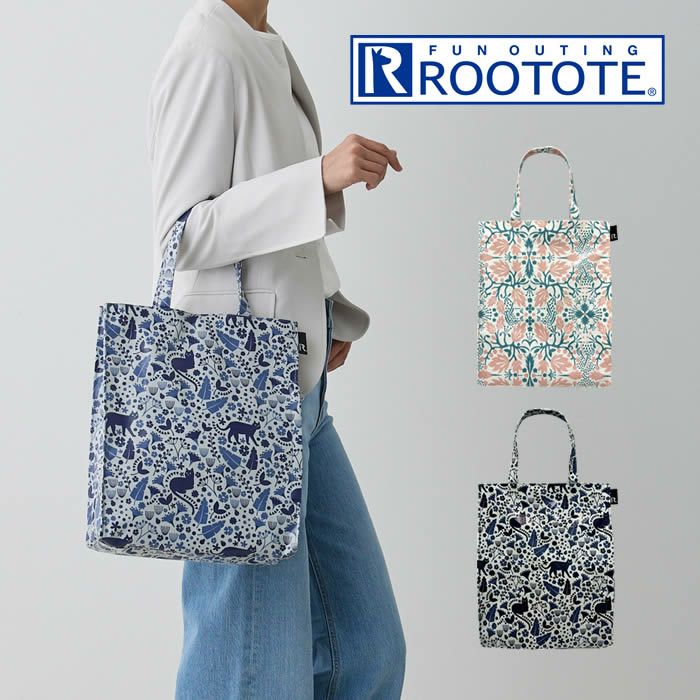 ROOTOTE EU A-quatre アーキャトル ラミネート-R トートバッグ