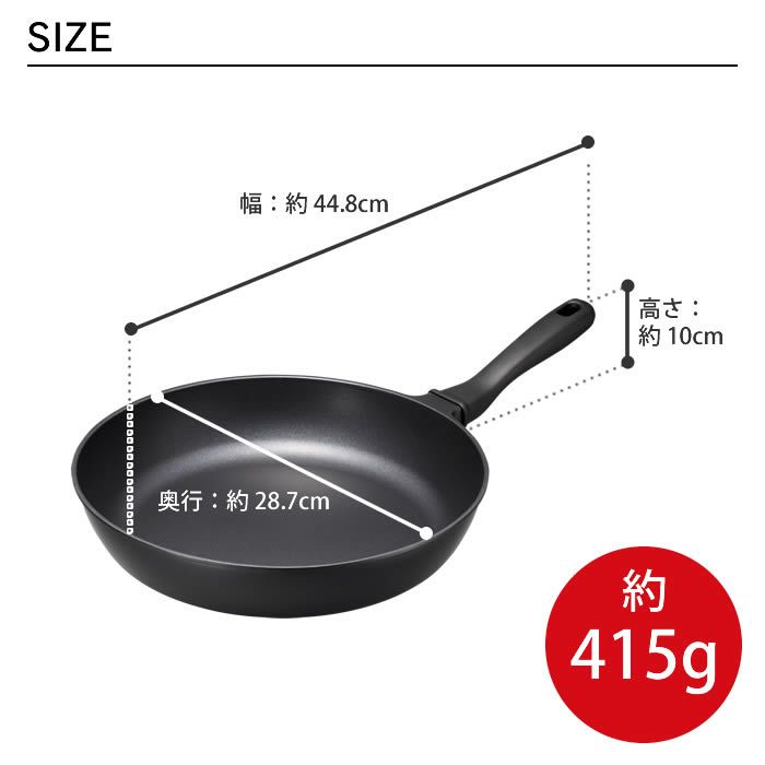 ゴリラのひとつまみフライパン28cm