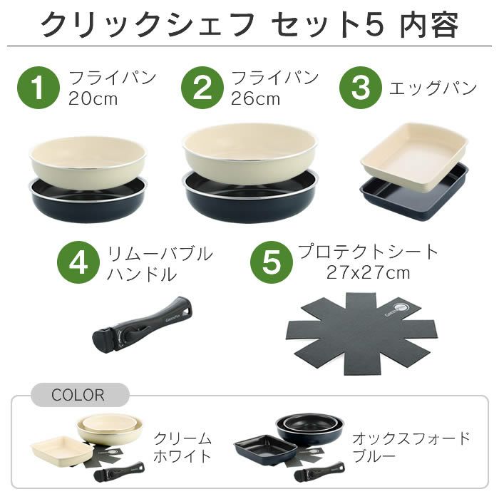 GREEN PAN クリックシェフ セット5