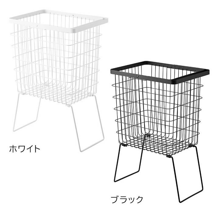 tower タワー 折り畳み脚付きランドリーバスケット