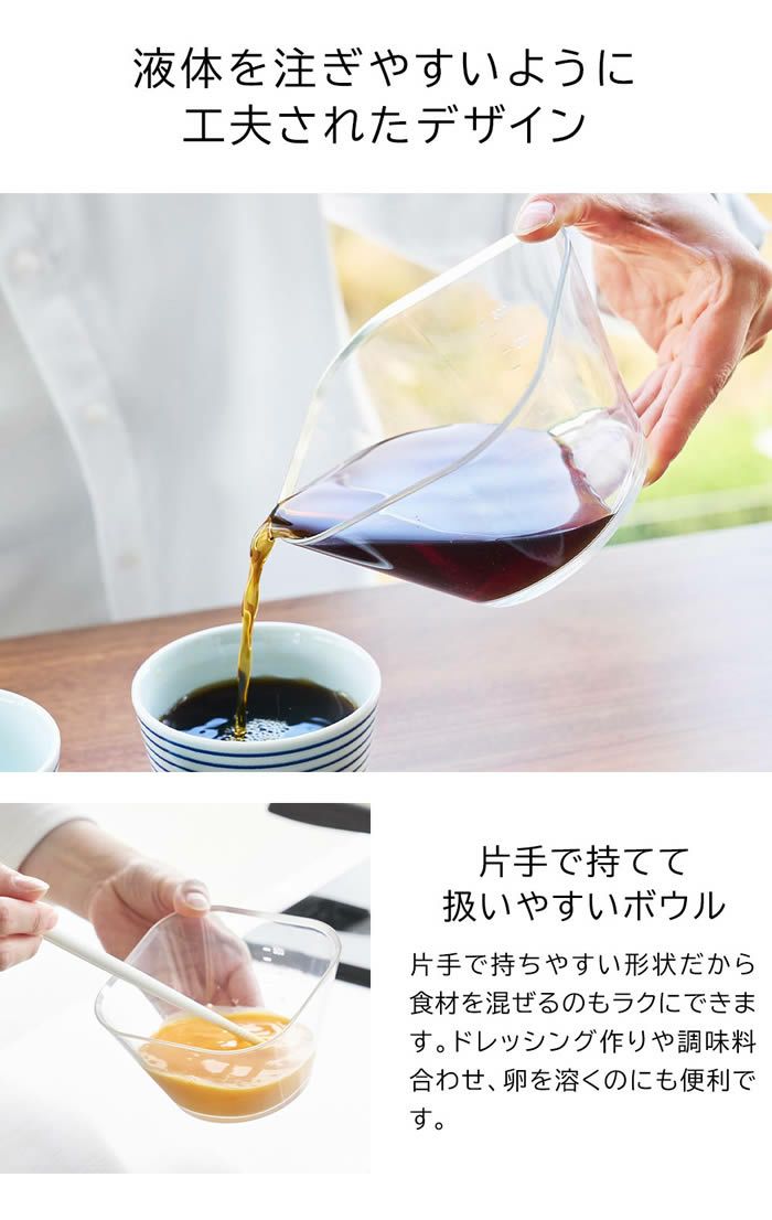 tower タワー 電子レンジ対応洗いやすい下ごしらえボウル SML3点セット クリア