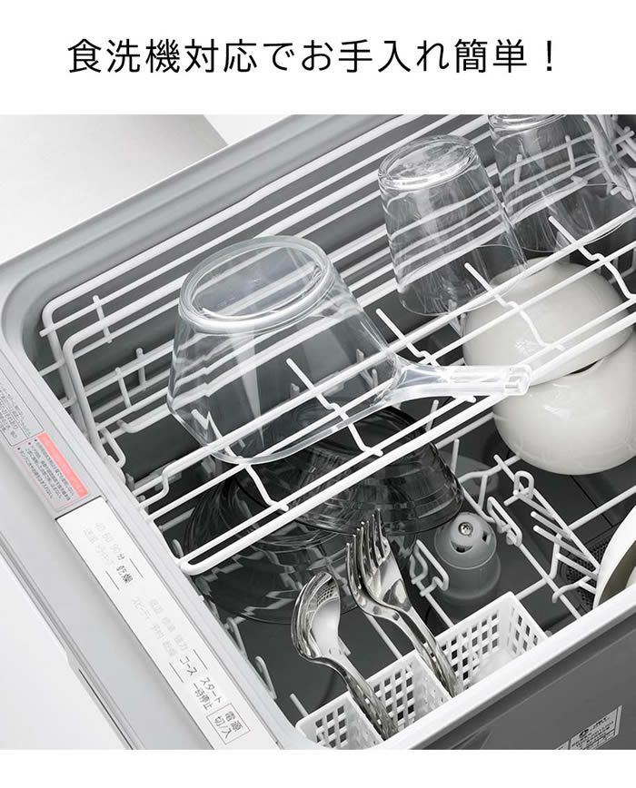 tower タワー 電子レンジ対応洗いやすいハンドル付き下ごしらえボウル L クリア