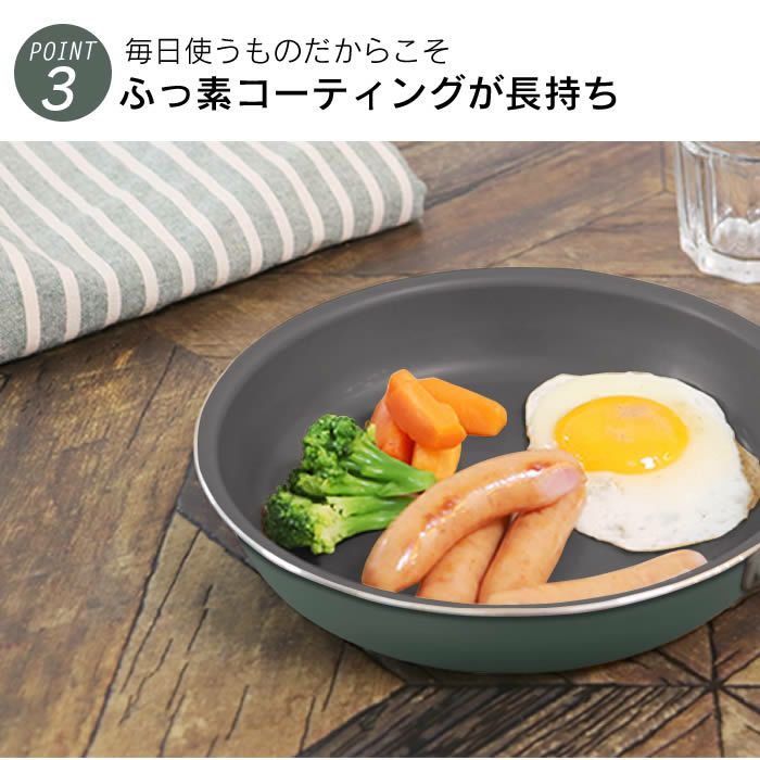 evercookGREEN IH対応 フライパン28cm