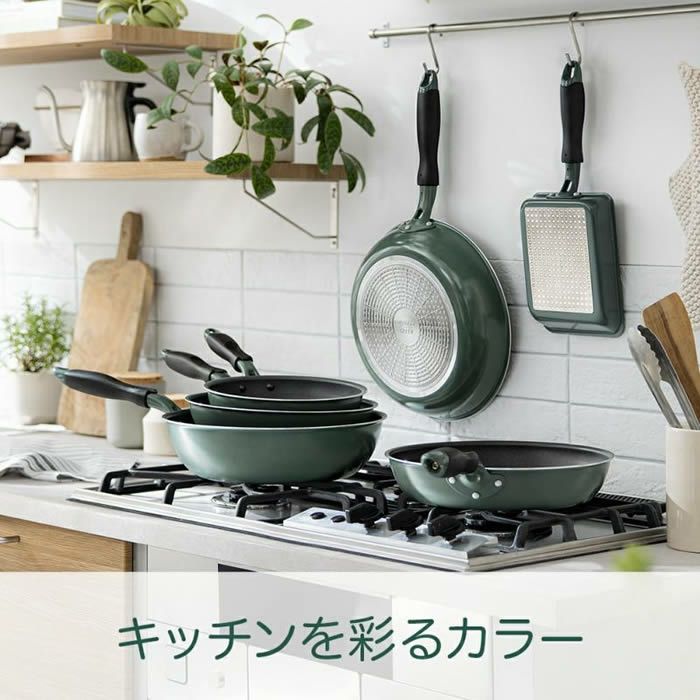 evercookGREEN IH対応 フライパン28cm