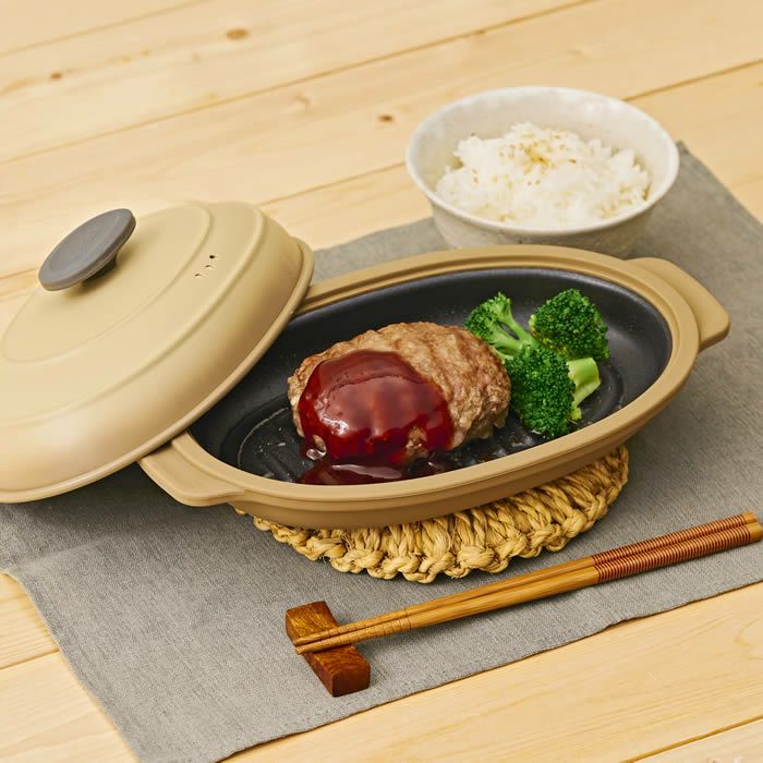 電子レンジグリル調理器具 オーバル
