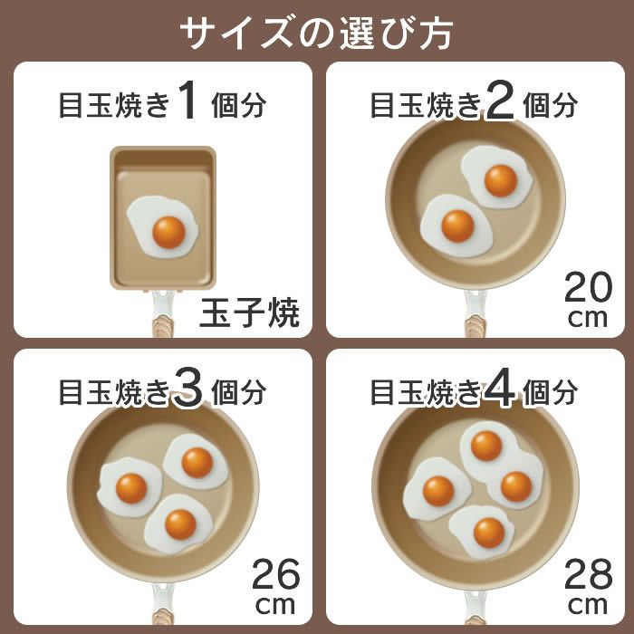 evercook エバークック IH対応 フライパン26cm エクリティ限定モデル アイボリー