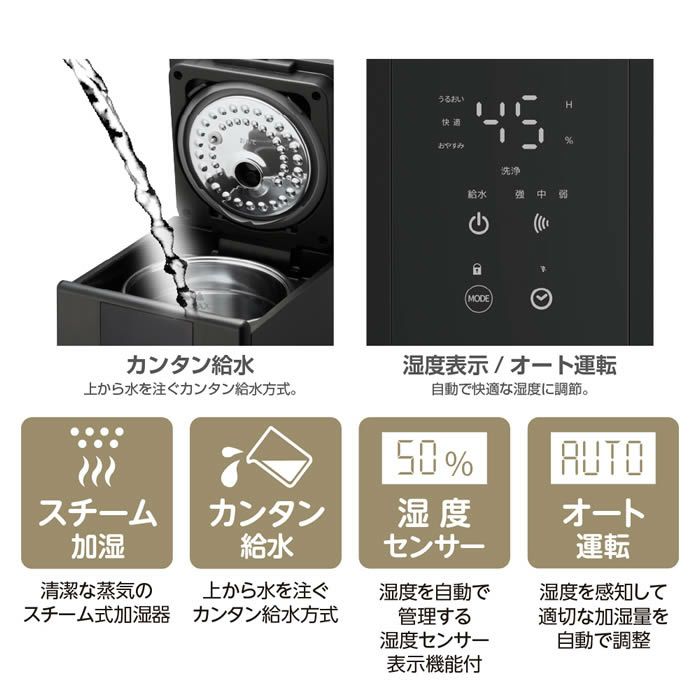 湿度センサースチーム式加湿器