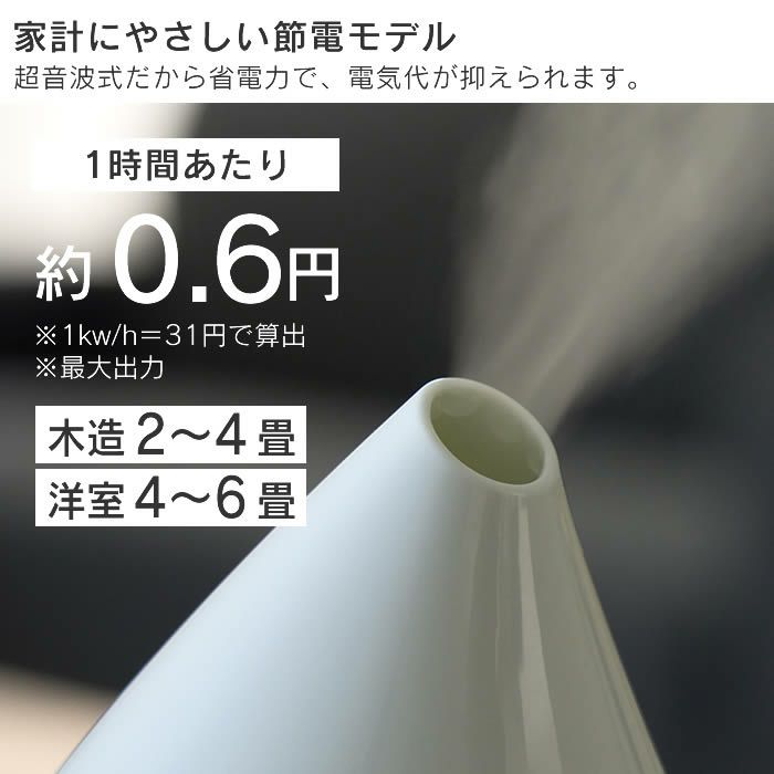 超音波式アロマ加湿器 SHIZUKU mini しずくミニ