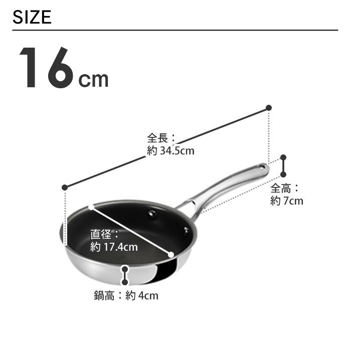 CORELLE コレール IH対応 フライパン16cm