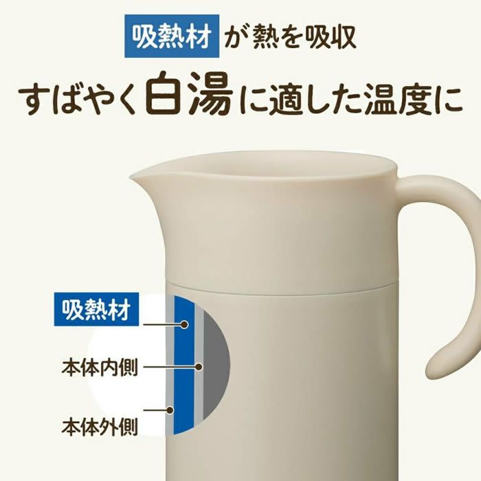 ON℃ZONE オンドゾーン 白湯専科ピッチャー1.0L