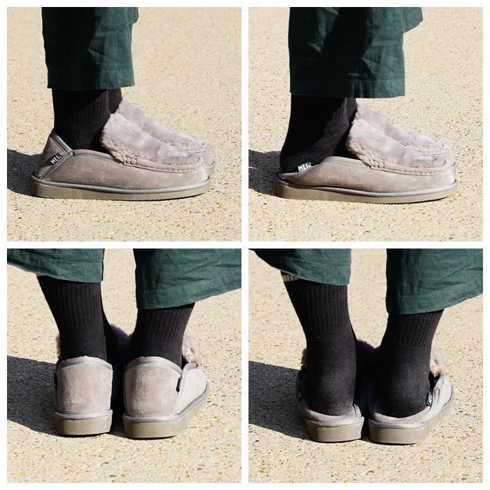 MEI メイ FUR MOCCASIN スリッポン シューズ レディース