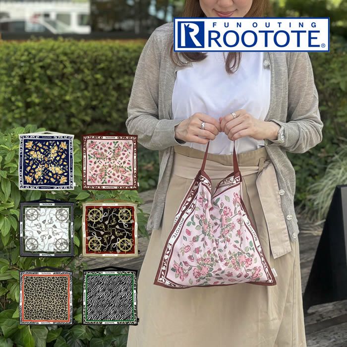 ROOTOTE LT TABLO32-A スカーフバッグ Flower-NVY
