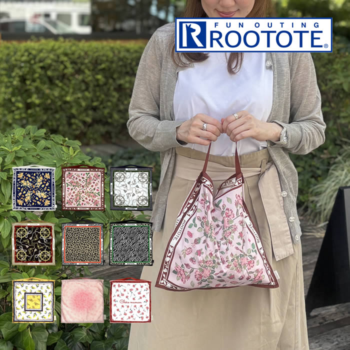 ROOTOTE LT TABLO32-A スカーフバッグ Flower-NVY