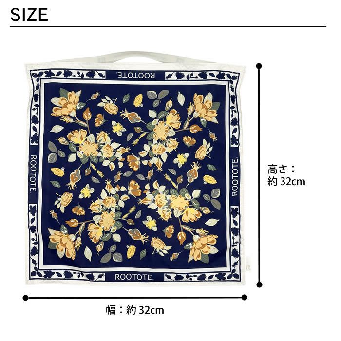ROOTOTE LT TABLO32-A スカーフバッグ Flower-NVY