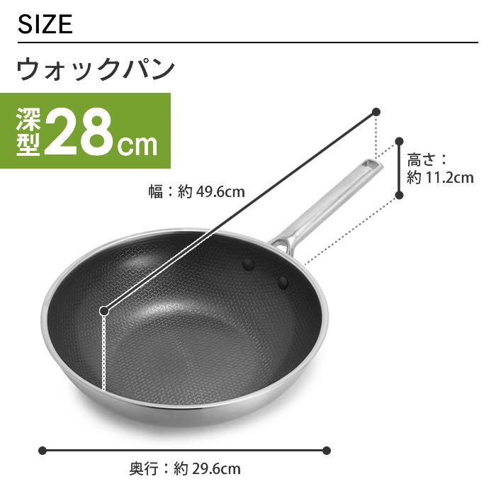 GREEN PAN エーペックス ウォックパン 28cm